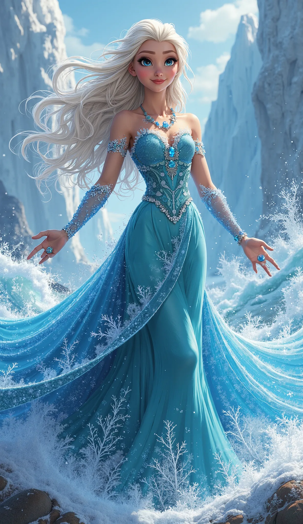  the combination of elsa and moana