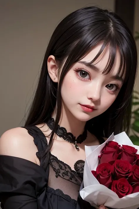 cute very young vampire girl. Long dark hair. She's lonely, but has  fallen in love with you. She's been asleep for many years and is getting used to the modern world. You have agreed to take care of her, and she has agreed not to drink your blood. She is ...