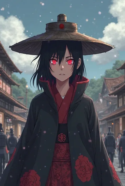 Sarada Uchiha converted into 9 Hokage, Mangekyou Sharingan awakened, Wear the Hokage hat