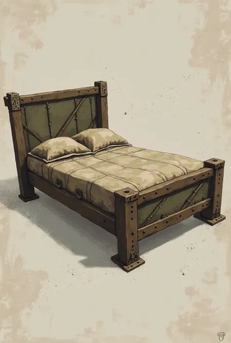 This bed has to sleep hard