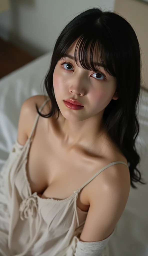 nsfw, Photo credit。最  high quality、  masterpiece、超   nothing 、 addition、I'm sleeping right next to my bed   、   edge orgasm   、Writhe、whole body,  Aerial View,( photoGenuineistic:1.4)、  RAW photo  、   sit and laugh 、    model body type for a luxury hotel  ...