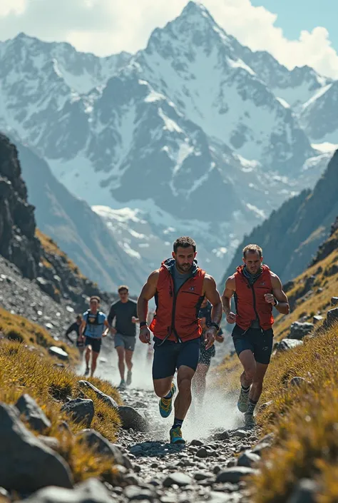 Athletes train in mountains