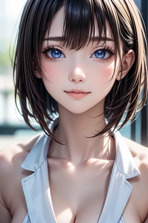 (masterpiece, highest quality:1.2), high resolution, ultra detailed, beautiful, RAW Photo, 4K, 8K, from above, upper body, looking down, cinematic lighting, 1girl, Pretty Japanese Idol, straight bob hair, (beautiful detailed eyes, perfect eyes:1.1), (beaut...