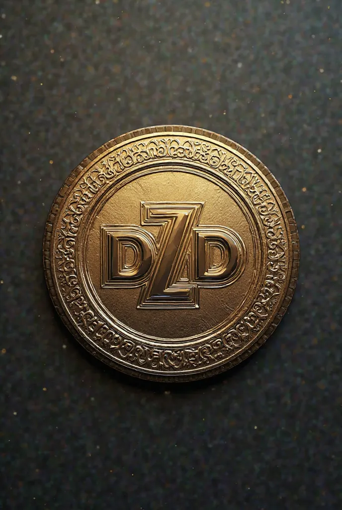 I want to create a logo of an algerian coin contains this three letters DZD