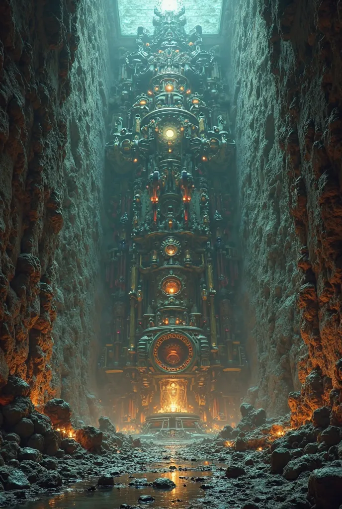 is located. An underground complex at the center of the planet, where the legendary "Primeval Machine". This core is a labyrinth of passageways and ancient devices