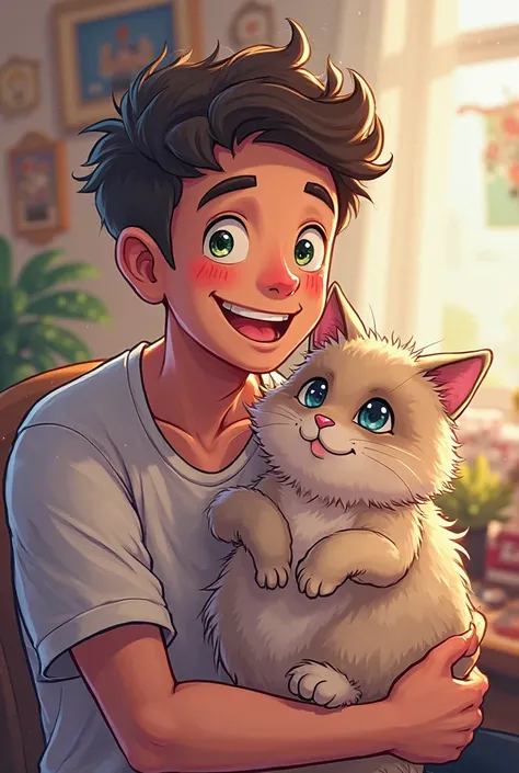 Yutuber Spreen and his cat