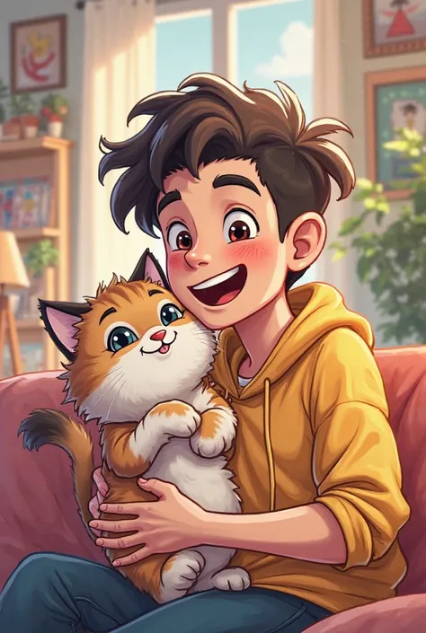 Yutuber Spreen and his cat