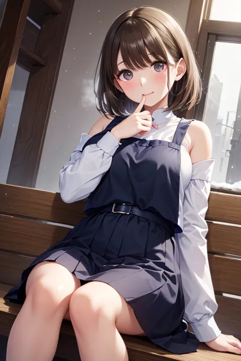  anegasaki nene, shiny brown short hair, beautiful brown eyes, smiling face, sparkling pupils, (fine grain), highly detailed eyes, highly detailed face, highly detailed eyes,, (masterpiece:1.2, best quality), ((only1 girl)), cowboy shot,cowboy shot,, 

, 
...