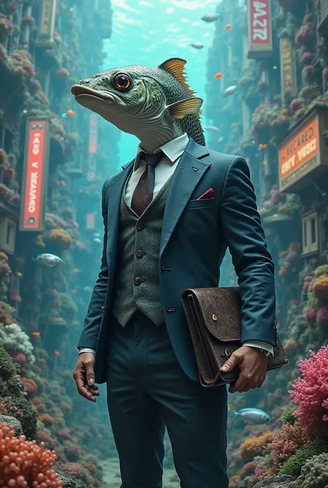 Businessman fish 