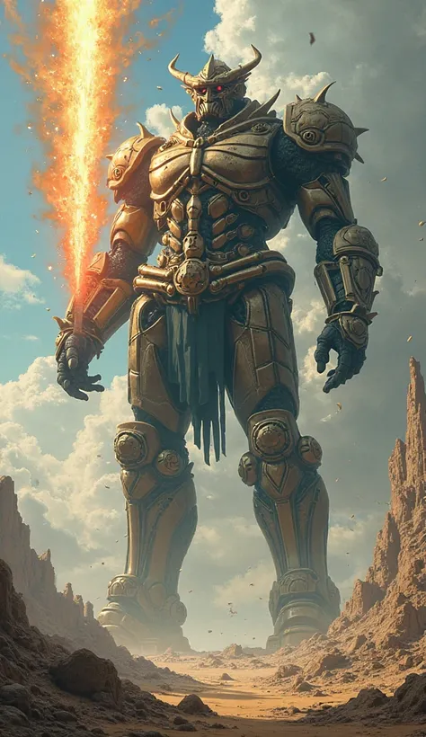 Giant God Soldier appearing in Nausicaa of the Valley of the Wind, Proton Beam