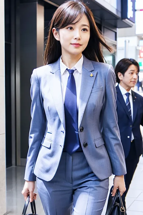 Japanese celebrity Sa々Nozomi、 office、 suit