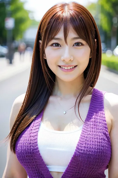 { small tits}、{Kasumi Mori}、 35 year old Japanese woman、タレントのKasumi Moriに似た顔、smile、