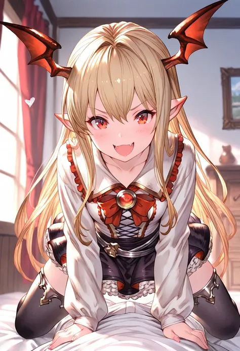 8k, masterpiece, best quality, ultra detailed, Ultra-high resolution, Highly detailed CG, break, 1girl, Vampy\(granblue fantasy\), kawaii, nsfw