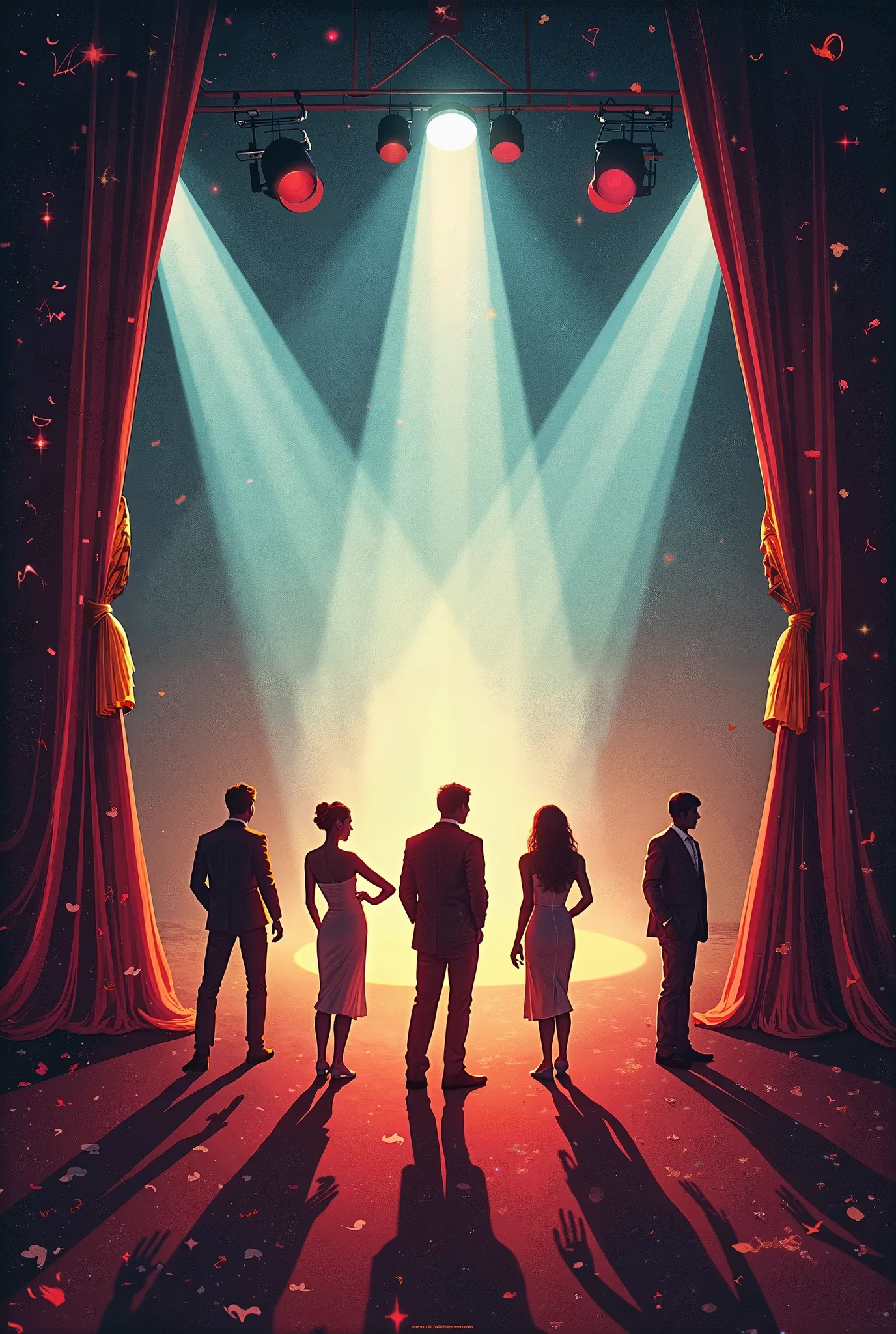 Create a poster for theater class courses 