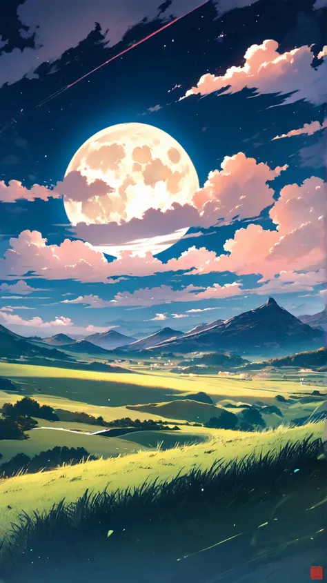 Landscape with a Full Moon