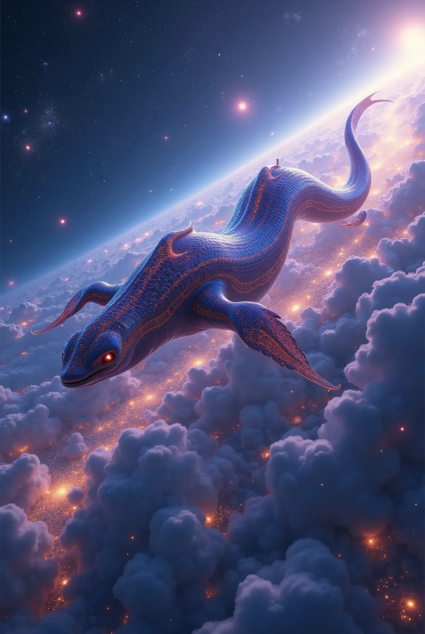 flight of a space slug, fantasy