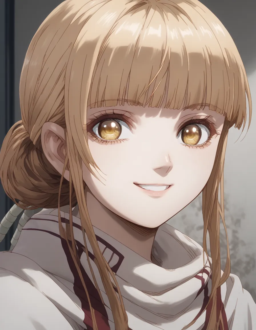  score_9,score_8_up,score_7_up,score_6_up,score_5_up,score_4_up,anime coloring BREAK source_anime,anime, ,,looking at viewer    standing  (beautiful hair neat hair) (((masterpiece))) 

   
 portrait ((cowl )) badana on forehead   mahiru shiina,  blonde hai...