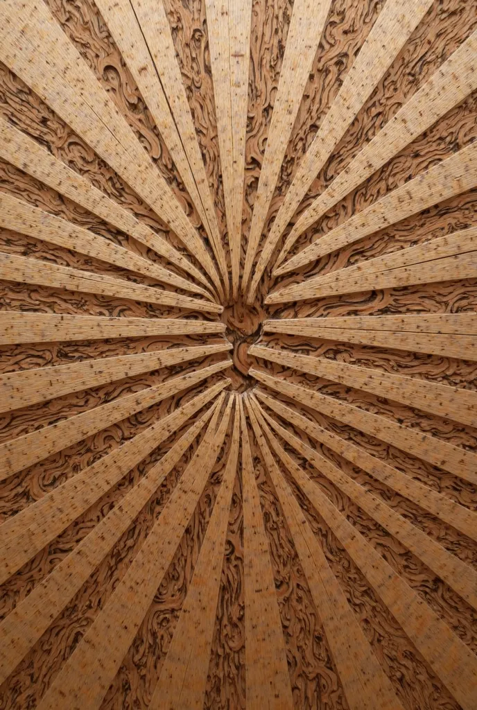 Semi-radial cut wood