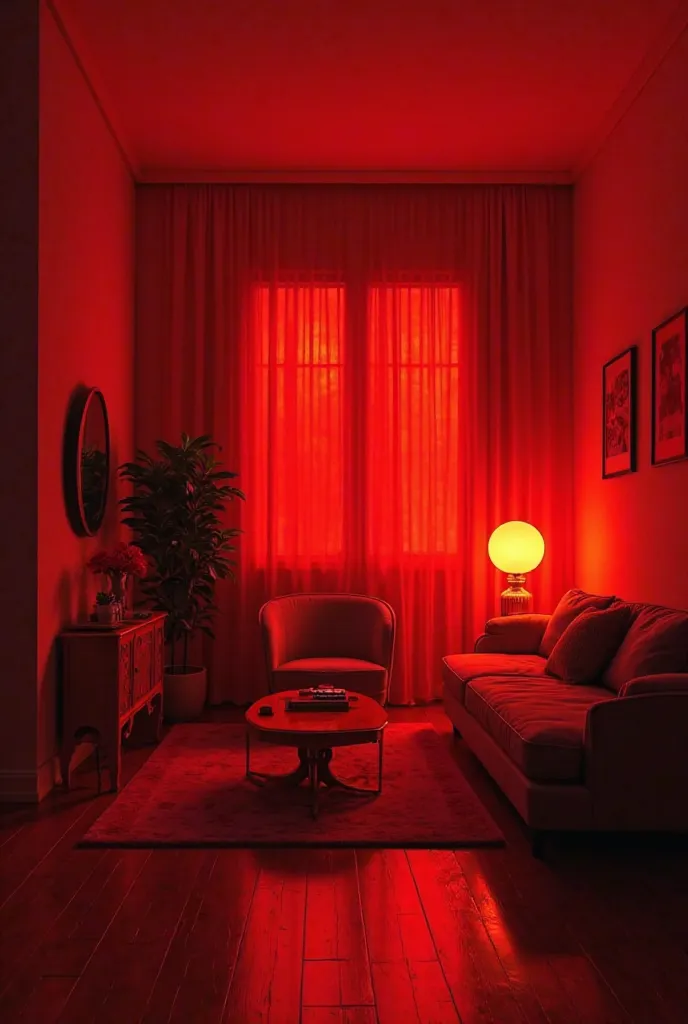 15 Images of rooms with red LED lights that don't show people