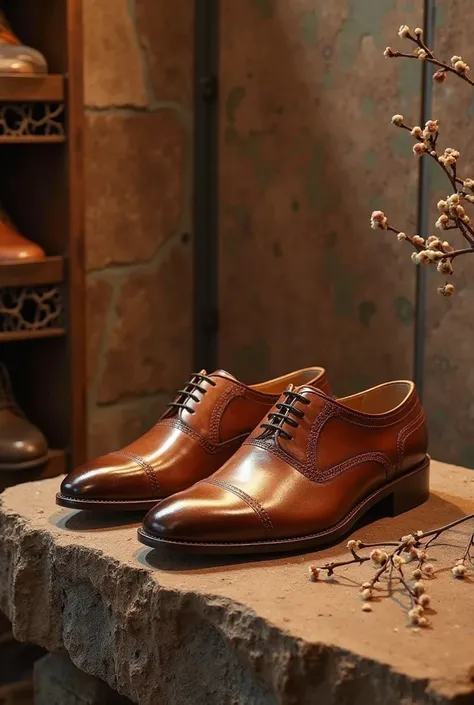 Provide me the backgrounds for leather shoes display 