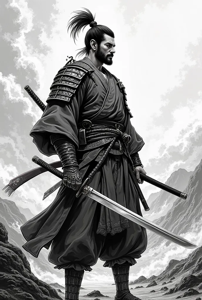 Samurai manga style