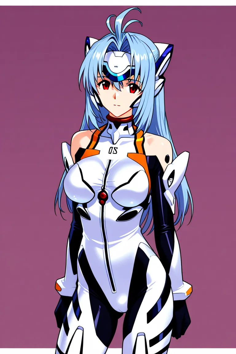 fused character, rei ayanami (evangelion), and kos-mos (xenosaga)