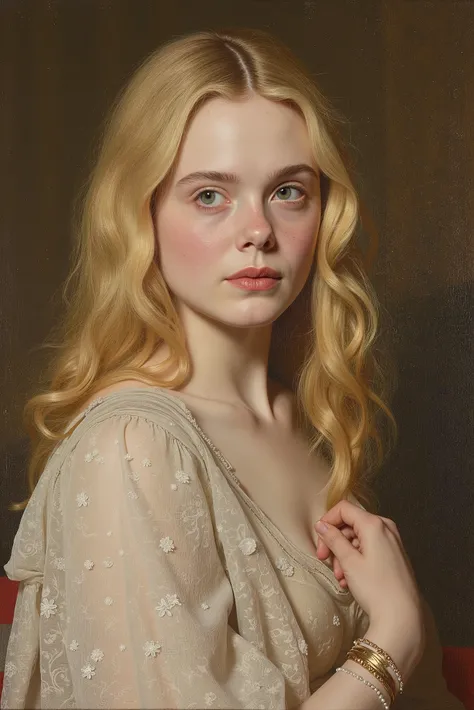 You can create a Renaissance artwork but of a pale, blonde woman like Elle Fanning