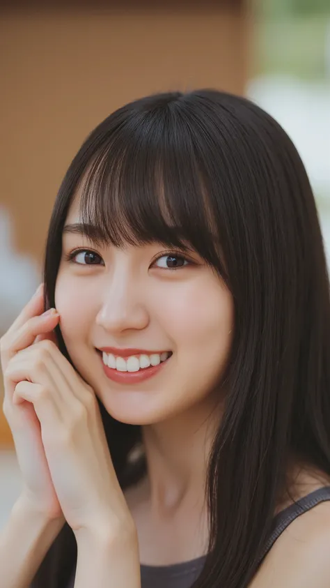 a high resolution photograph of a Japanese young woman, (photo-realistic, realistic, masterpiece, best quality), Intricate details, extremely detailed, ultra high definition, 8k, film grain, lens flare glow, sharp focus, professional lighting, profile, sol...