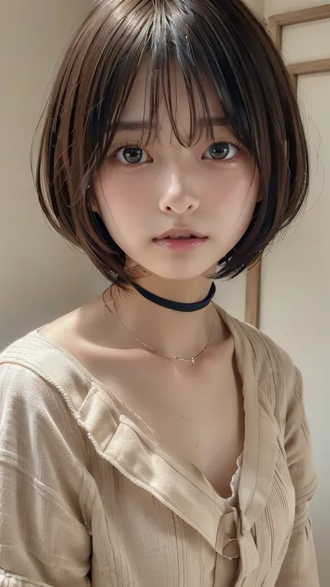  top quality made of straw,  focus on the face , Soft light,  Ultra High Definition, (  exists:1.4),    RAW photo in the loop  ,
 1 Japanese Girl ,   alone,  cute, (pupil,  Light in your eyes),    beautiful facial details  , (camisole),(  high resolution h...