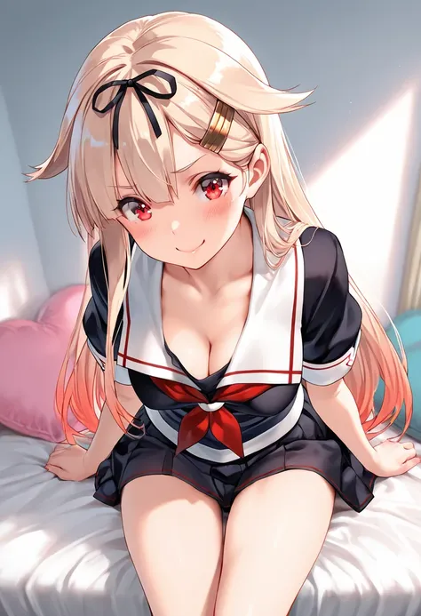 8k, masterpiece, best quality, ultra detailed, Ultra-high resolution, Highly detailed CG, break, 1girl, yuudachi\(kancolle\), kawaii, nsfw
