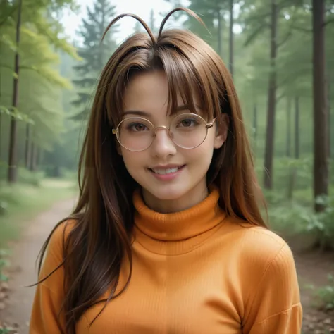 narunarusegawa, naru narusegawa, long hair, brown hair, antenna hair, realistic antenna hair, antenna hair looks like real hair, brown eyes, amazingly beautiful face, realistic japanese female face, light cosmetics, detailed face, Naru Narusegawa professio...