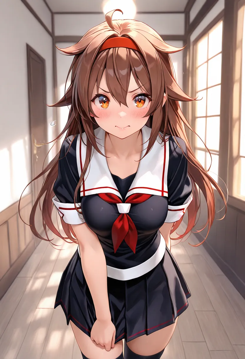 8k, masterpiece, best quality, ultra detailed, Ultra-high resolution, Highly detailed CG, break, 1girl, shiratsuyu\(kancolle\), kawaii, nsfw
