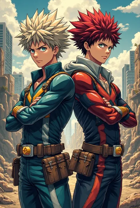 I want you to do Bakugo from My Hero Academia together with Eijiro Kirishima from My Hero Academia 