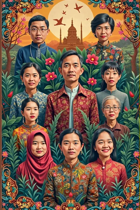 Indonesian language variety poster
