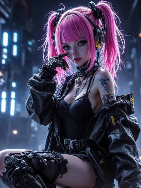 tokyo girl  On the face of   and a crown on her head, I put on punk clothes,  crust dressed in punk,  anime girl cosplay, Cybergoth, Wearing punk clothes,  Anime couple sitting on the ground while looking at their phones ,  1  anime goth girl  ,  Belle Del...