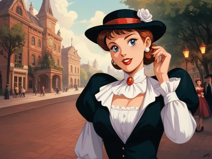 ((masterpiece)), ((best quality)), 8k, high detailed, ultra-detailed, modern illustration game scene, cartoonish yet realistic style, a noble lady mysteriously disappeared from last night’s ball, 19th-century Victorian setting,((mysterious and suspenseful ...