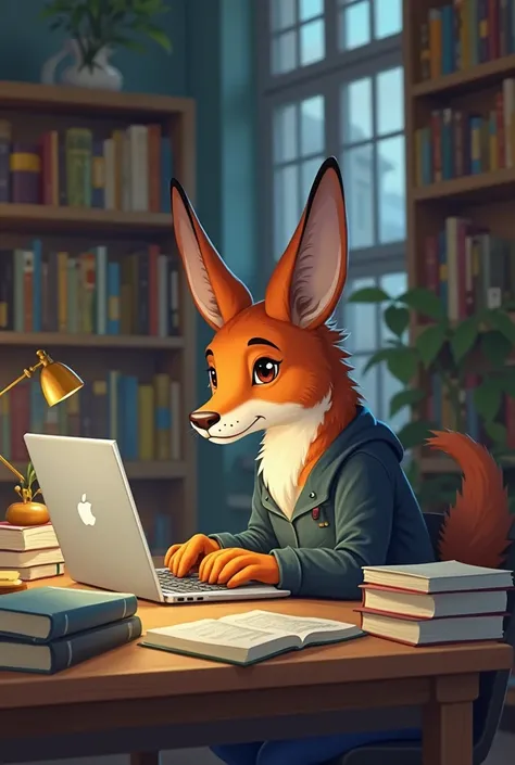 Education and Motivation Theme

A animal working on a laptop or reading a book.
Someone striving for knowledge (library, study room, online learning).
Symbols of information technology and programming.