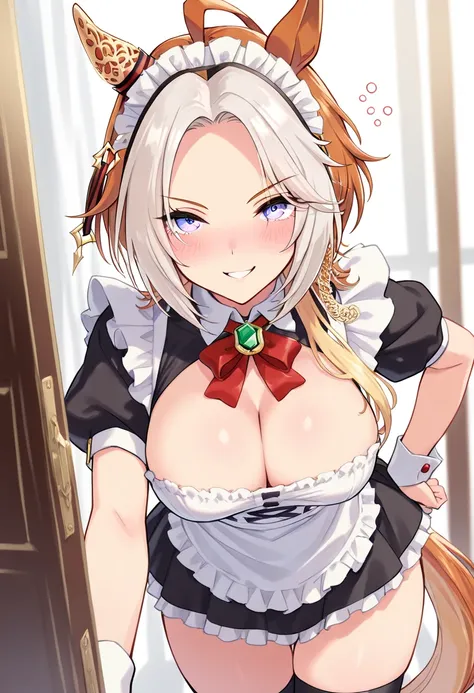 オルフェーヴル (ウマ娘) Orfevre (Umamusume){{{Uma Musume}}},{{{orfevre:1.7}}} (umamusume\), ,(Maid:1.3)、(Maid:1.3)、( best quality )、(Nonsense)、( very detailed)、( very beautiful way to hold ) information best quality 、 Ultra-fine、Most HD、 very detailed、masterpiece、 b...