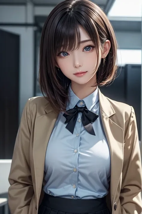 (masterpiece, highest quality:1.2), high resolution, ultra detailed, beautiful, RAW Photo, 4K, 8K, dynamic pose, cinematic lighting, 1girl, Pretty Japanese Idol, straight bob hair, (beautiful detailed eyes, perfect eyes:1.1), (beautiful detailed face:1.2),...