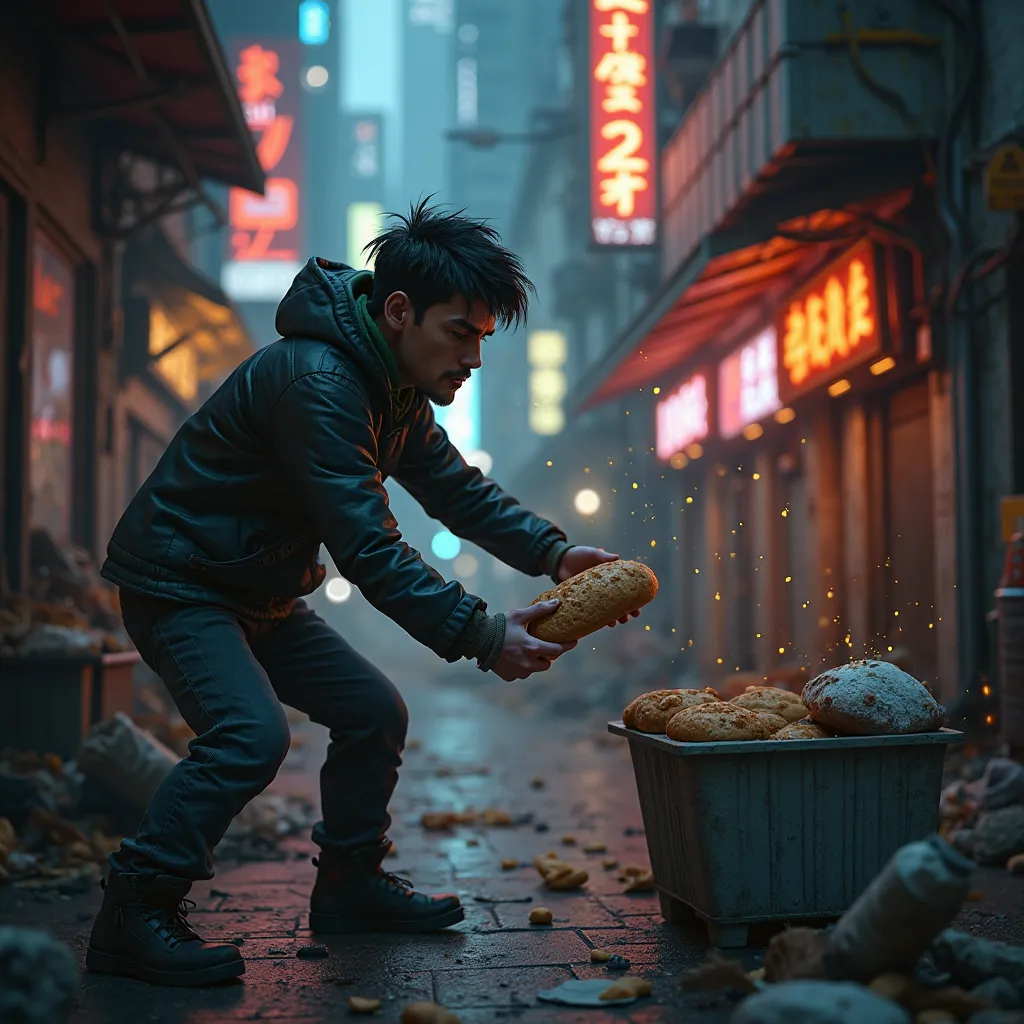 A  STEALS BREAD IN CITIZEN BEAT 3D ANIMATION