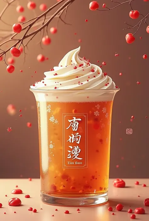 Help me design a logo for a sugar syrup shop，The name of the store is Tiandao，Elements biased towards neo-Chinese style，It must match the aesthetics of young people，You need to use traditional Chinese，Don't use pinyin