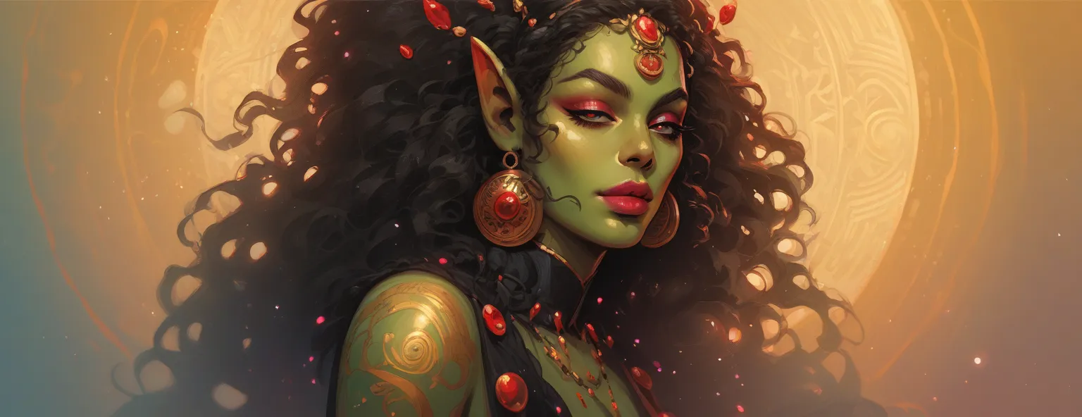 Sexual creature. Ancient Sex Djinn. Intricate psychedelic skin. Beautiful appearance. dnd character.  dnd.