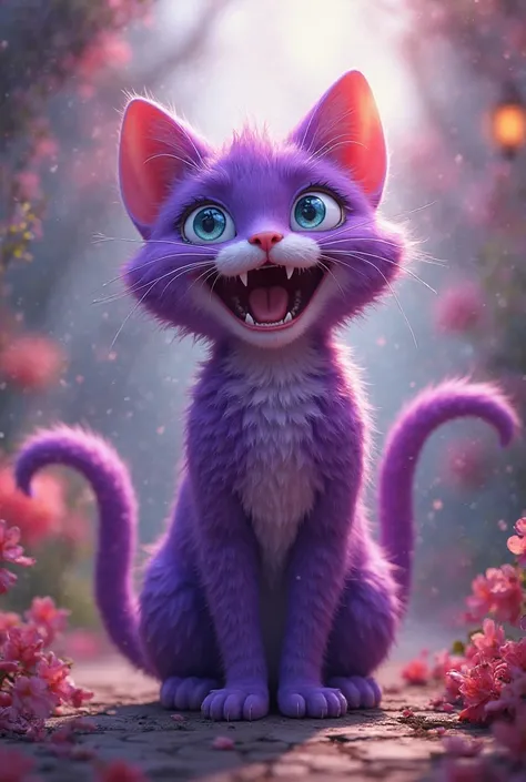 Purple cat says pepedaster 
