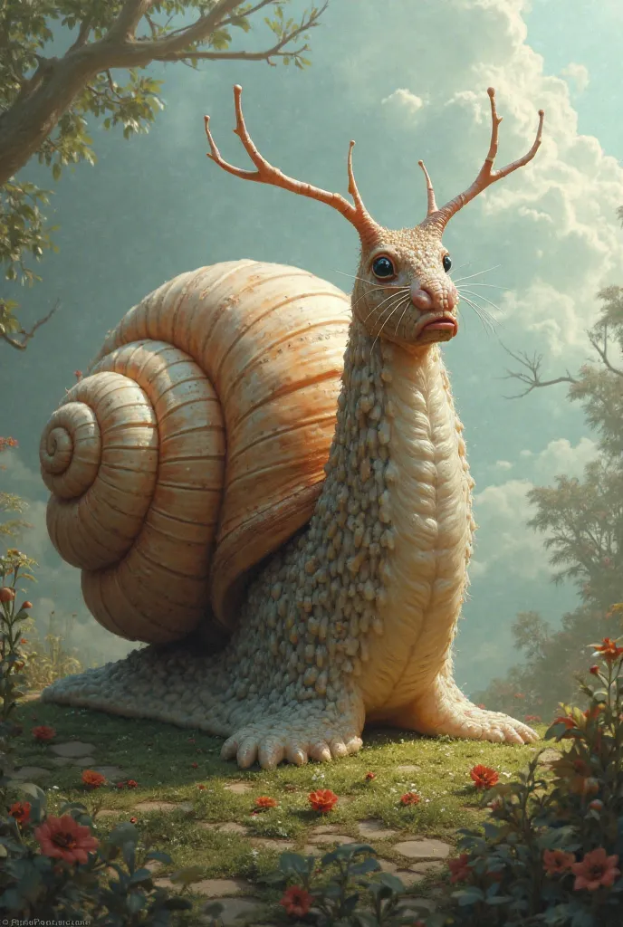 Snail with BIG human balls