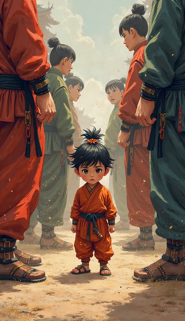 Once upon a time, there was a small martial arts apprentice with a fiery temper, and the taller, stronger disciples did not like him.