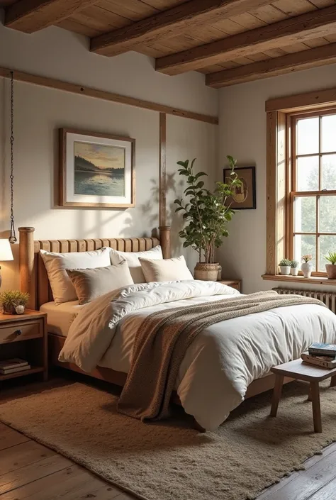 beautiful cozy bedroom interior