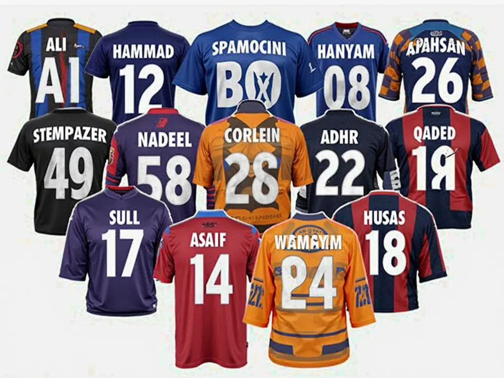 All Team Mumbers Name Shirt 12 Players Names Shirt Name Ali Shirt Number 39,Shirt Name Hammad shirt number 16,Shirt Name Nadeem Shirt Number 12,Shirt Name Asad Shirt Number 17, Shirt Name Adeel Shirt Number 22, Shirt Name Qadir Shirt Number 56,Shirt name M...