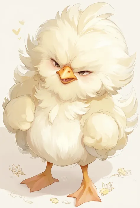 angry cute chick