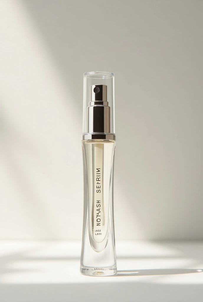 Give me the most beautiful model of an eyelash intensive serum that has a sophisticated look and is good for marketing 