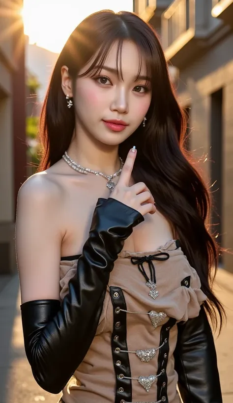  masterpiece,   high quality,   photography,looking at the camera、  Beauty ,   Height, Pale eyes with sparkles  ,   beautiful breasts,   standing like a model、 beautiful and delicate face  ,((Nudie Lips ))、  An expression with an ephemeral sex appeal  , en...